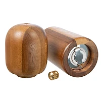 Hello Honey® Walnut Brown Modern Wood Salt and Pepper Mill