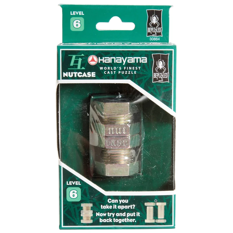 Hanayama Level 6 Cast Nutcase Puzzle