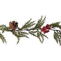 20ct. Warm White LED Red Berry & Pinecone Garland String Lights by Ashland®