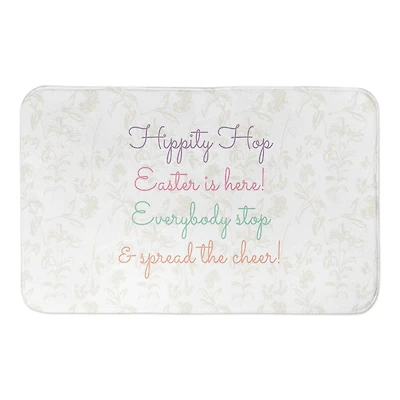 Hippity Hop Easter is Here 21" x 34" Bath Mat