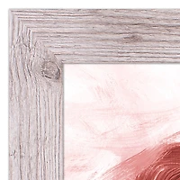 Abstract Painted Heart 16" x 16" Western White Framed Print