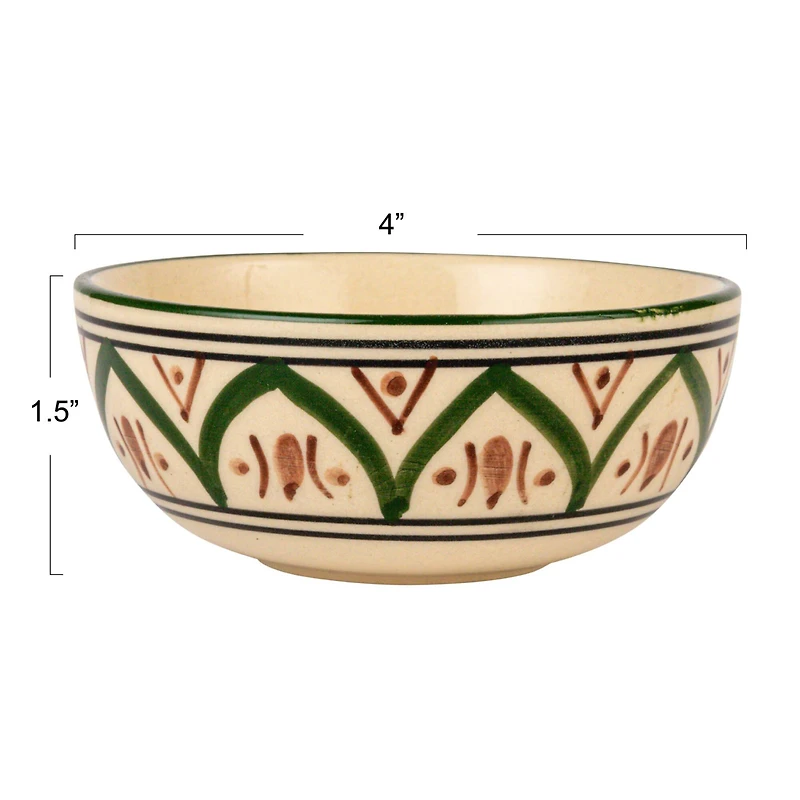Hello Honey® 4" Mosaic Stoneware Bowls, 4ct.