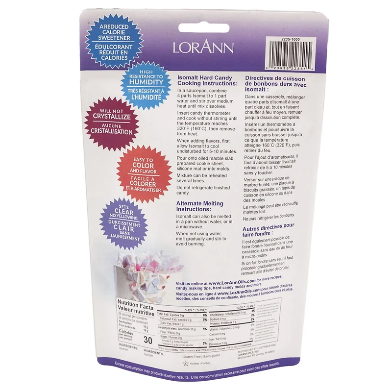 LorAnn Isomalt Granular Crystals, 16oz.