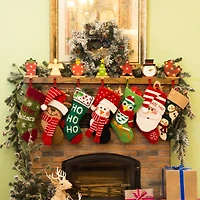 Glitzhome® 7.5" Marquee LED Gift Box Stocking Holder