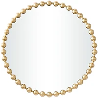 CosmoLiving by Cosmopolitan Gold Metal Orb Framed Wall Mirror 36" x 2" x 36"