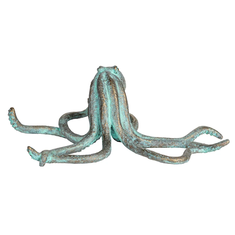 Hello Honey® 12.5" Teal Verdigris Octopus Tabletop Décor
