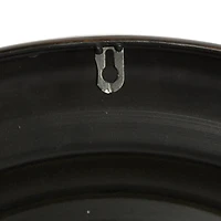 Brown Rustic Metal Wall Clock, 24" x 24"