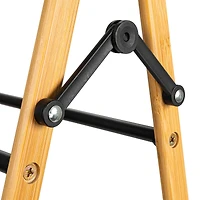 Household Essentials Bamboo V-Shaped Expandable Laundry Drying Rack