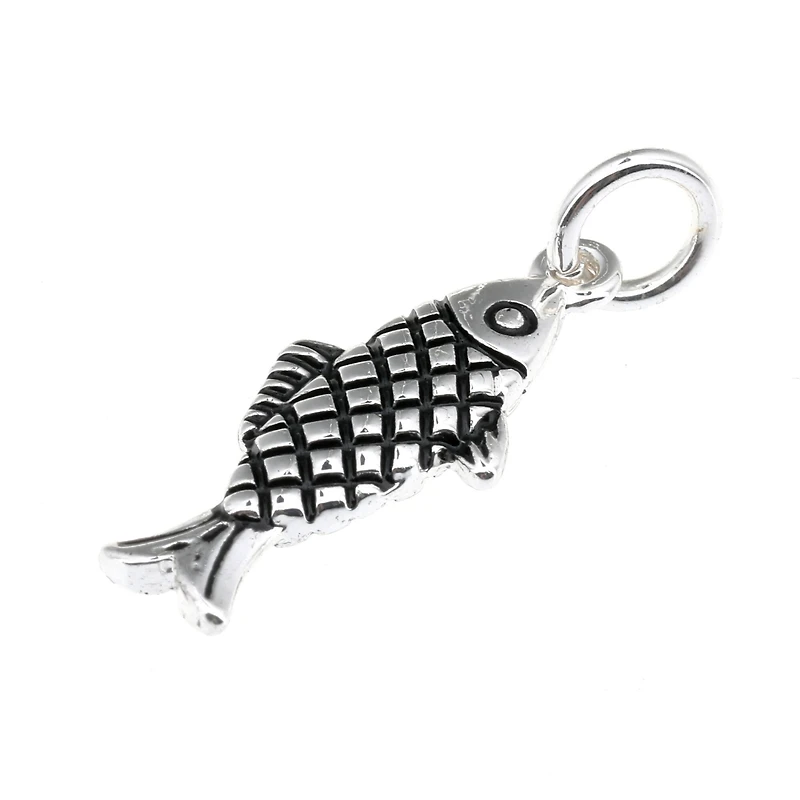 Silver Plated Fish Charm by Bead Landing™