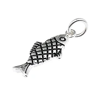 Silver Plated Fish Charm by Bead Landing™