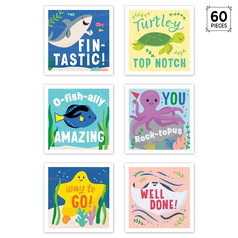 Creative Teaching Press® Sea Friends Reward Stickers, 6 Packs of 360