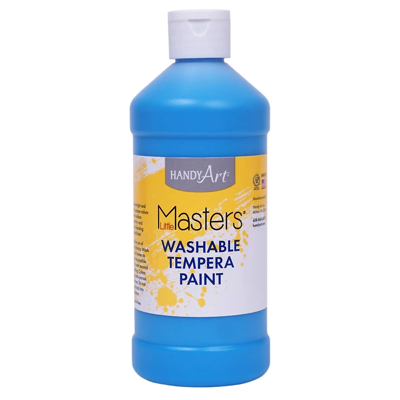 6 Packs: 12 ct. (72 total) Little Masters® Washable Tempera Paint, 16oz.