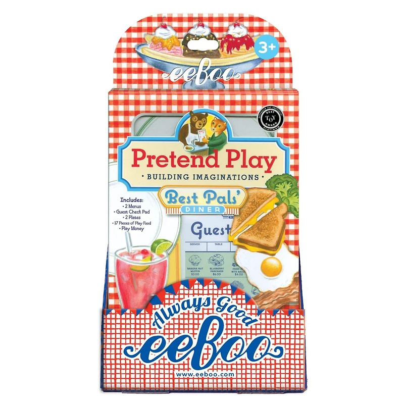 eeBoo Pretend Play Best Pals' Diner Set