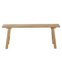 47.25" Brown Mango Wood Handmade Traditional Home Bench