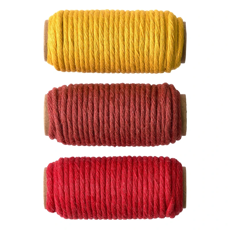 3mm Red Cotton Macramé Cords by Bead Landing™