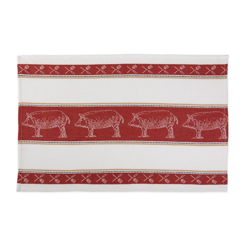 DII® Pig Jacquard Dishtowel, 3ct.