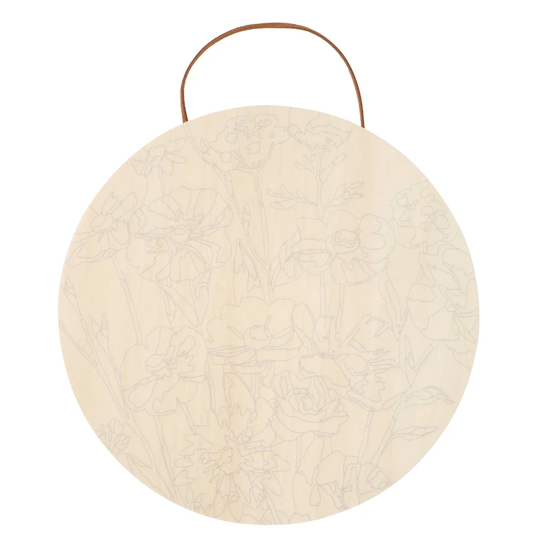 Flower Bouquet Paint-by-Number Plywood Surface Kit by Artist's Loft®