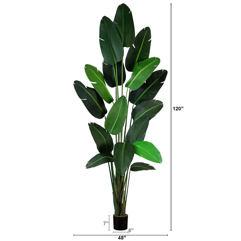 10ft. Potted Artificial Travelers Palm Tree