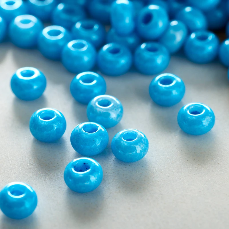 12 Pack: John Bead Santa Fe Blue Czech Glass Seed Beads, 6/0
