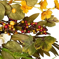 24" Pumpkins & Berries Artificial Fall Harvest Twig Wreath