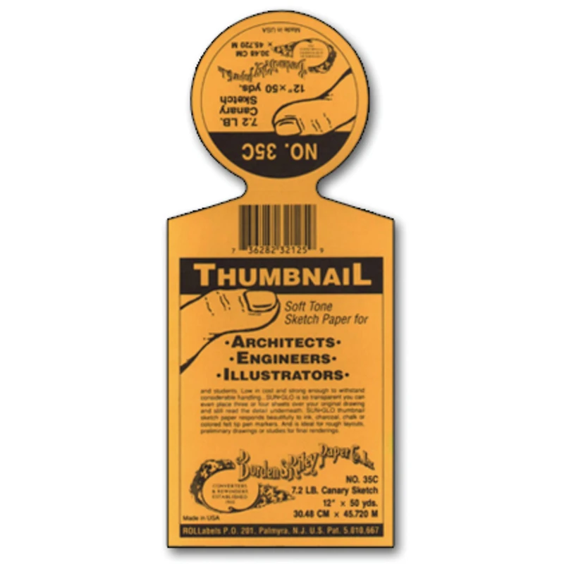 Borden & Riley No.35C Sun-Glo Thumbnail Soft Tone Sketch Roll