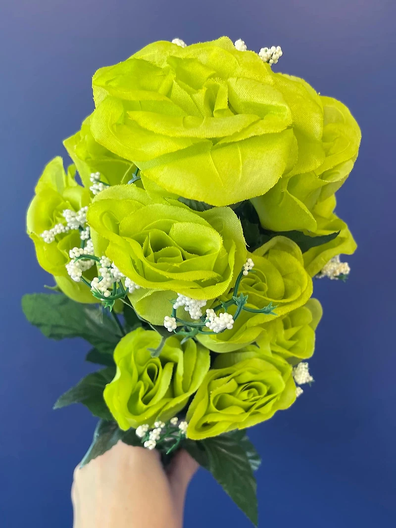 TF Publishing Sage Rose Bud Bush Stems, 14ct.