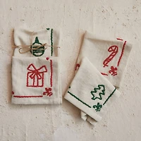 Hello Honey® 10" Holiday Icon Cocktail Napkin Set