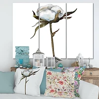 Designart - Retro Cotton Flower