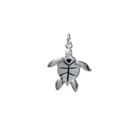 Charmalong™ Antique Silver Plated Turtle Charm by Bead Landing™