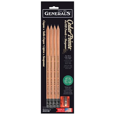 General's® Cedar Pointe No. 2 Pencils & Sharpener