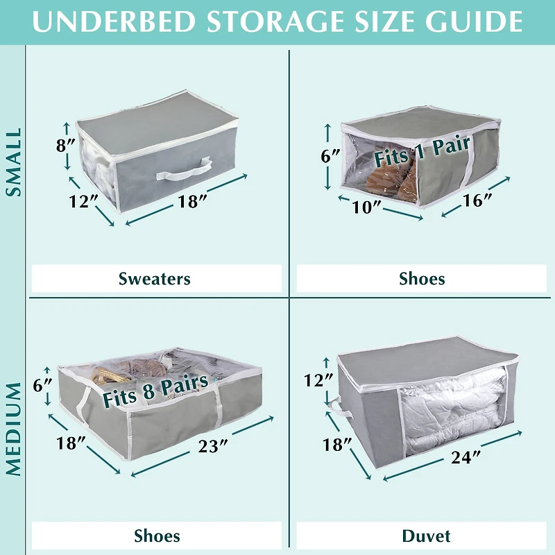 DII® Gray 8 Shoes Soft Storage