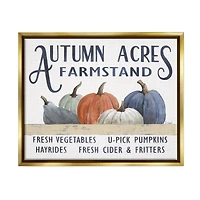 Stupell Industries Autumn Acres Farmstand Framed Floater Canvas Wall Art
