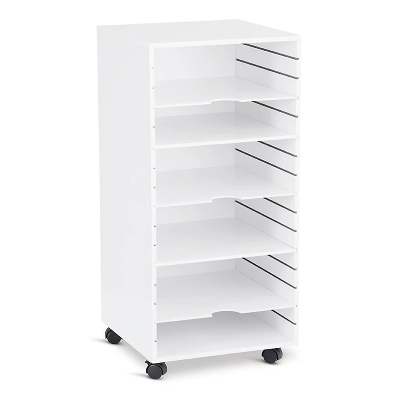 34" White Modular Mobile Panel Tower by Simply Tidy®