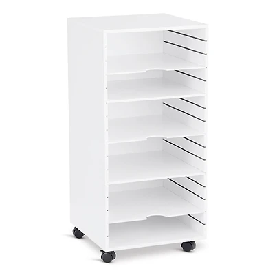 34" White Modular Mobile Panel Tower by Simply Tidy®