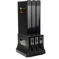 Mind Reader Black Refillable Utensil Dispenser