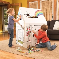 Easy Playhouse Cardboard Clubhouse