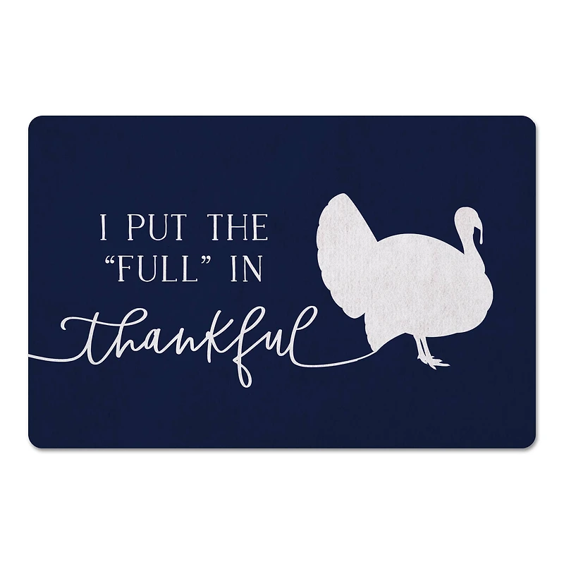 Full In Thankful Floor Mat