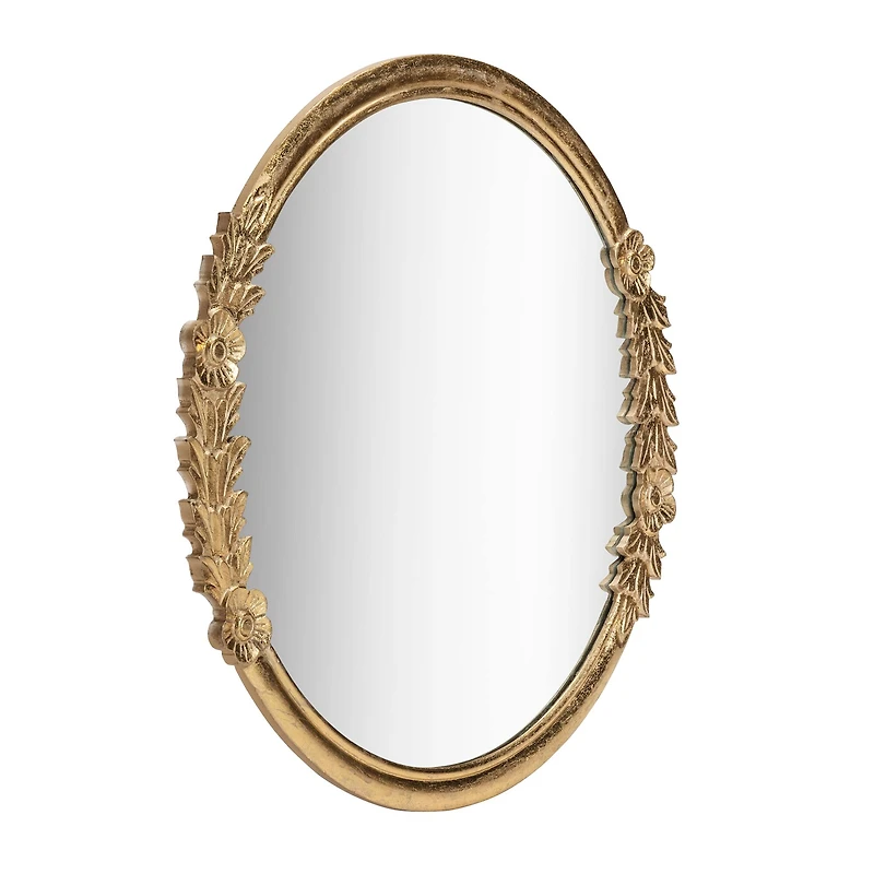 Habitat Pippet 27.5" Gold Floral Framed Mirror
