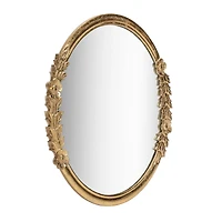 Habitat Pippet 27.5" Gold Floral Framed Mirror