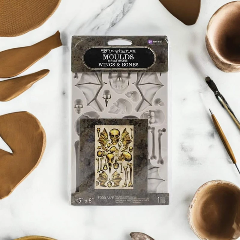 Finnabair® Décor Moulds® Wings & Bones Silicone Mold
