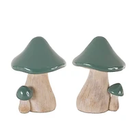 6.25" Garden Mushroom Décor Set