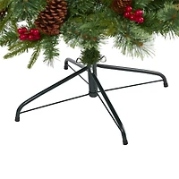 6.5ft. Pre-Lit Norway Mixed Pine Artificial Christmas Tree, Clear LED Lights