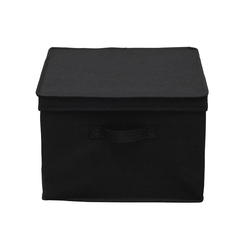 Household Essentials Canvas Storage Boxes with Lids