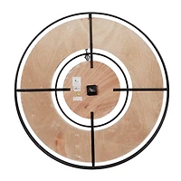 Brown Farmhouse Wood Wall Clock, 34" x 34"