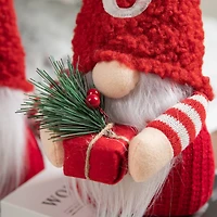 Glitzhome® JOY Christmas Gnome Fabric Décor, 3ct.