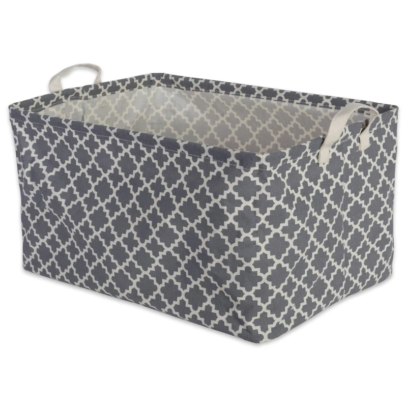 DII® Gray Lattice Laundry Bins