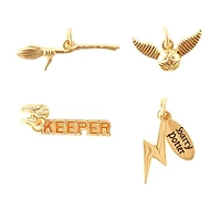 Harry Potter Gold Quidditch Charm Set