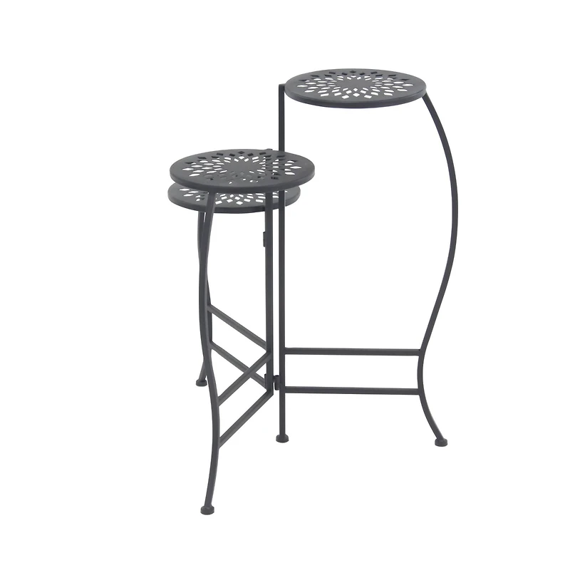 2ft. Black Metal Traditional Plantstand