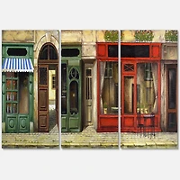 Designart - Red Facade of Charming Shop In Paris II