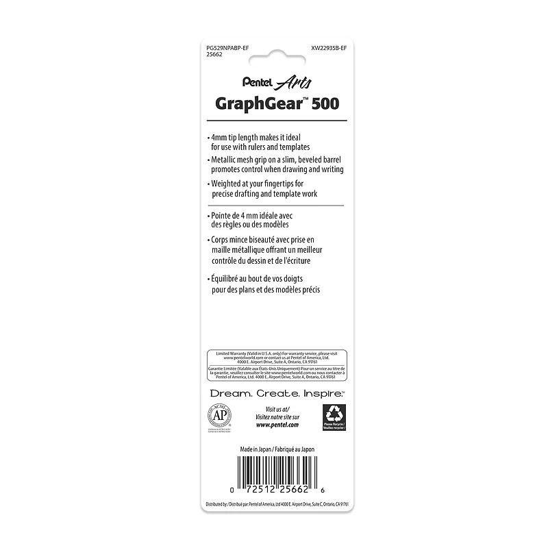 Pentel® Arts GraphGear 500 0.9mm Premium Drafting Pencil